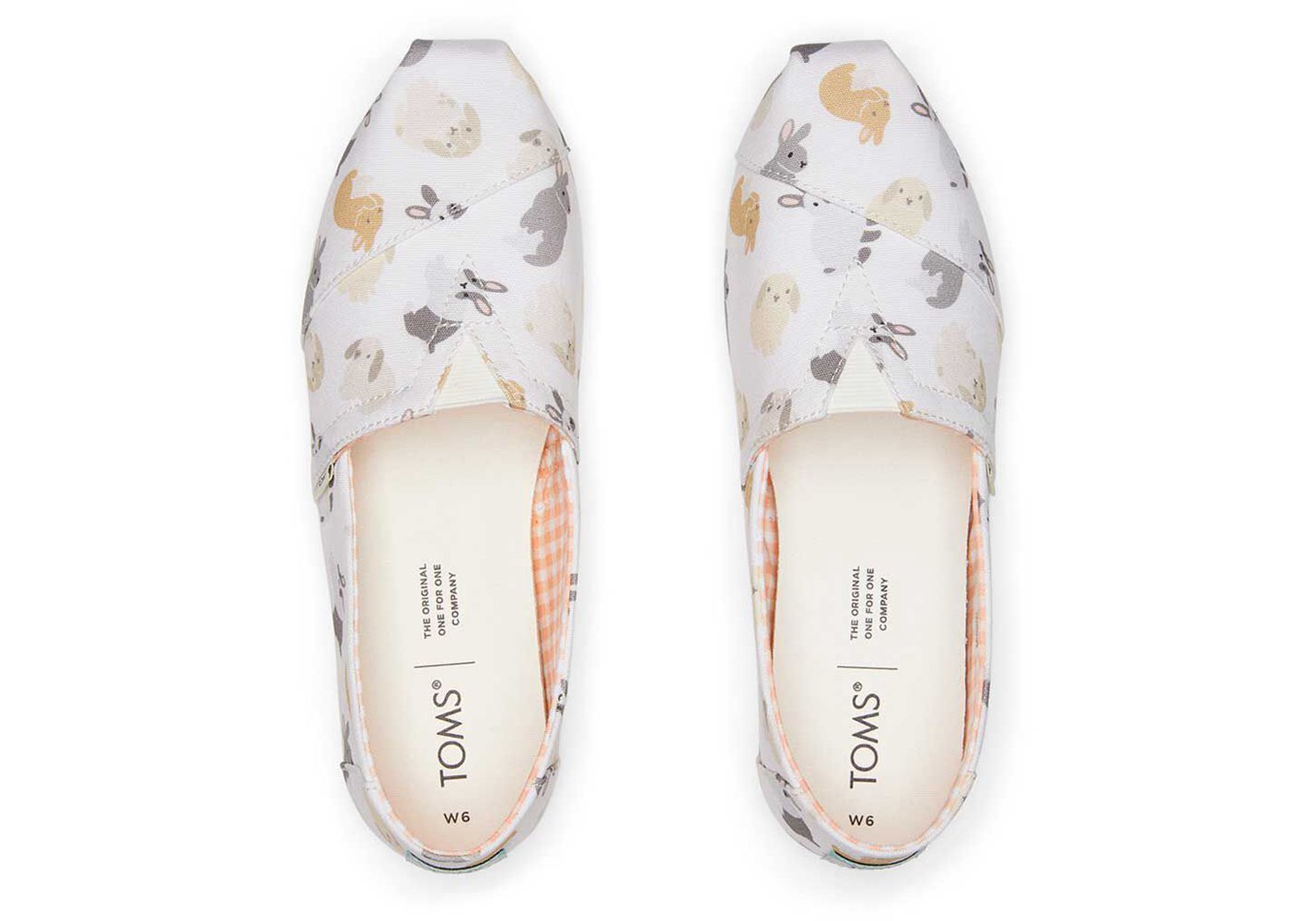 Toms Alpargata Bunnies Espadrille White - Womens - 82105-PGEW